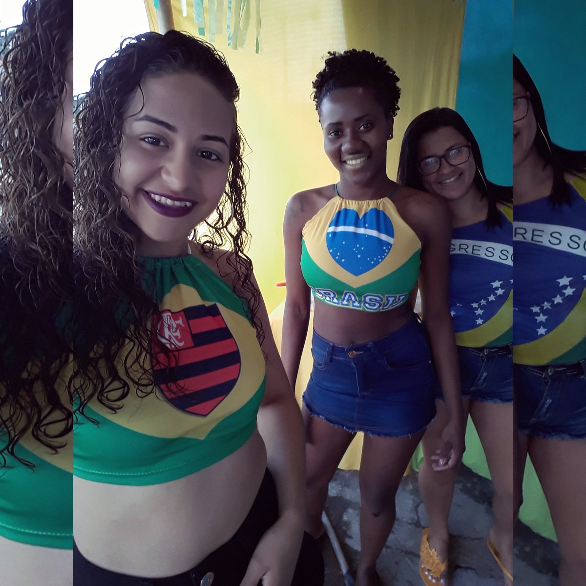 LorraneAmorim4's tweet photo. ' Eu amooo vocês 😍💚💙💛
#MinhasParceiras 🐒🐳 ❤ https://t.co/ObJ9FAbjRk