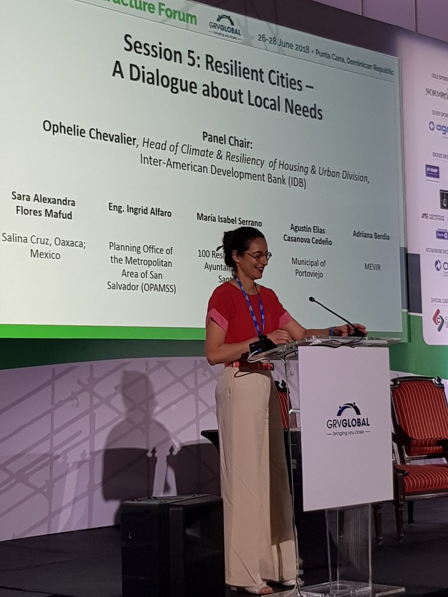 PnyxLtd's tweet image. #RIF18 Session5 on #ResilientCities by Ophelie Chevalier @the_IDB with Sara Mafud of Municipality of Salina Cruz (#Mexico) Eng Ingrid Alfaro @COAMSS_OPAMSS, @mariaisabelsd @100ResCities #SustainableDevelopment Adriana Berdia MEVIR &amp;amp; Mayor Agustin Cedeno of Municipal of Portoviejo