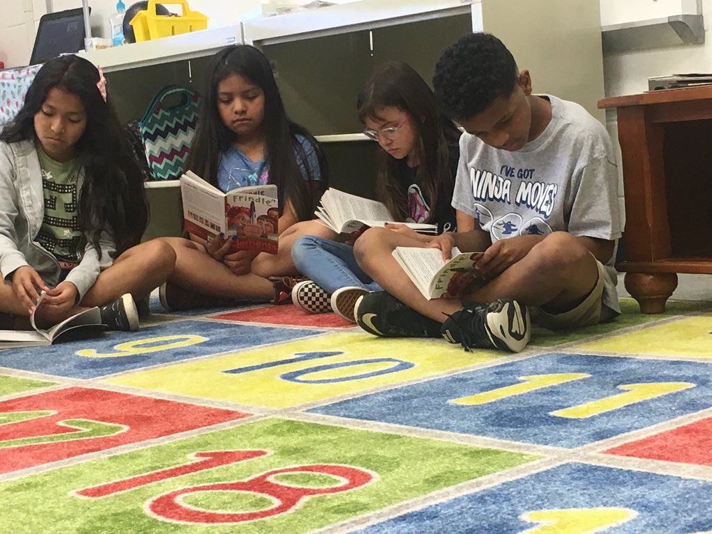 camp_paw's tweet photo. Ms. Merlo’s class is starting to read Frindle 🖊 #camppaw18 https://t.co/dVMQ2mr9Kc