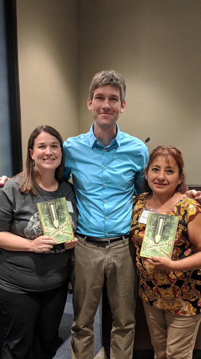 Jamie (@flintchem) on Twitter photo Excited to hear Sam Kean talk about his book the disappearing spoon! <a href="/SpringWoodsHigh/">Spring Woods High</a> <a href="/SSE_Wildcats/">Spring Shadows Elem.</a> <a href="/AACTconnect/">AACT</a> <a href="/SBISD/">Spring Branch ISD</a> Excited to hear Sam Kean talk about his book the disappearing spoon! <a href="/SpringWoodsHigh/">Spring Woods High</a> <a href="/SSE_Wildcats/">Spring Shadows Elem.</a> <a href="/AACTconnect/">AACT</a> <a href="/SBISD/">Spring Branch ISD</a>