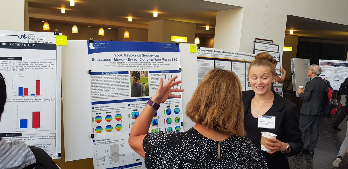 mBrainTrain's tweet photo. Day 2⃣ of #Neuroergonomics2018 checklist:
- prepare your booth ✅ #OCDrelief
- demonstrate SMARTING ✅ #standproud
- go and visit #mobileEEG poster ✅ #smartphoneEEG https://t.co/HKeuZFkGev