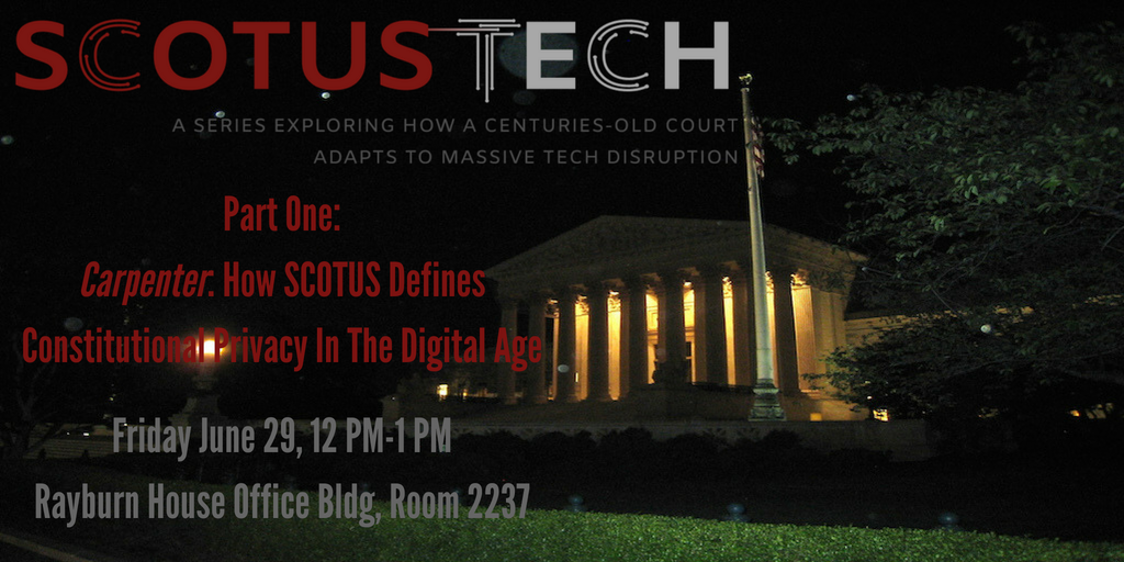 NetCaucusAC's tweet photo. It's the summer of #SCOTUSTech! Join us tomorrow as we discuss #Carpenter, digital #privacy, and what the #KennedyRetirement means for the future of #SCOTUS. #Kennedy RSVP https://t.co/fvi5zKfqrz
https://t.co/NZPMuZUDET https://t.co/4SkWKpyWS7