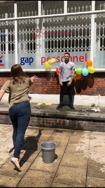 AtkinsonPage's tweet image. Having fun with @gappersonnel on our group charity day in Leeds sponging colleagues raising money for ex-employee Alex Mather - You can donate now at gofundme.com/gap-personnel-… #gapCharityChallenge
