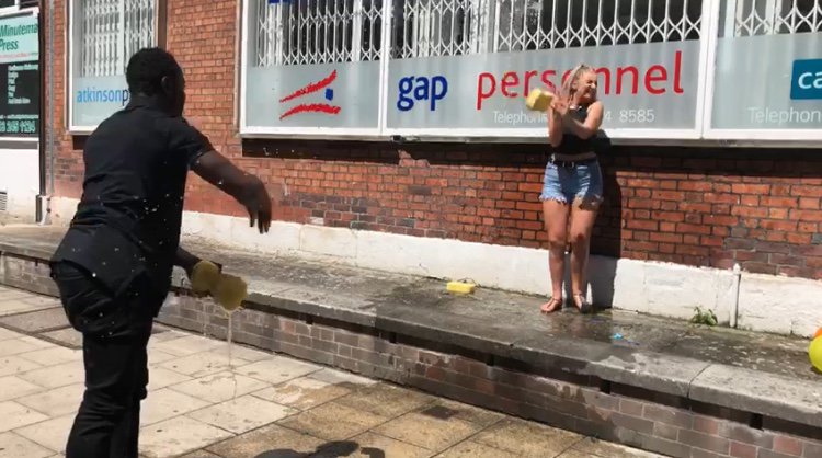 AtkinsonPage's tweet image. Having fun with @gappersonnel on our group charity day in Leeds sponging colleagues raising money for ex-employee Alex Mather - You can donate now at gofundme.com/gap-personnel-… #gapCharityChallenge