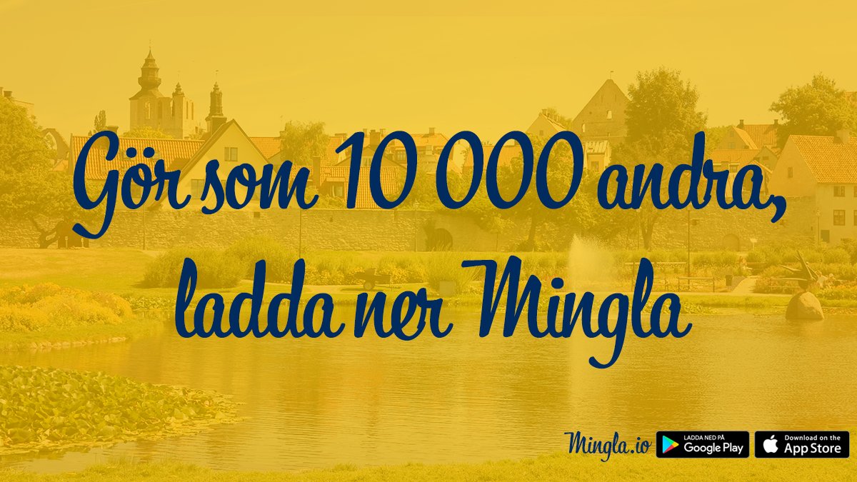 📲 Gör dig redo för Almedalsveckan på bästa sätt genom att ladda ner Mingla, börja swipea och boka in oväntade möten redan idag.
Ladda ner här: mingla.io