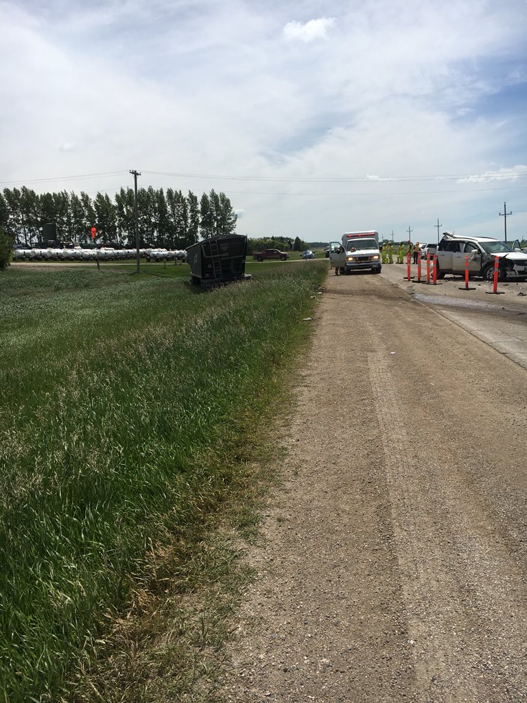 One year ago today. Miraculously my family &amp; I survived this. To my fellow farmers: Before sending an older family member out in a semi please seriously ask yourself if they are still capable of doing so safely.