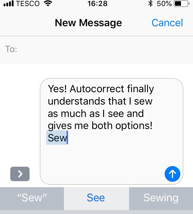 Yes Apple, I really do sew that much!
