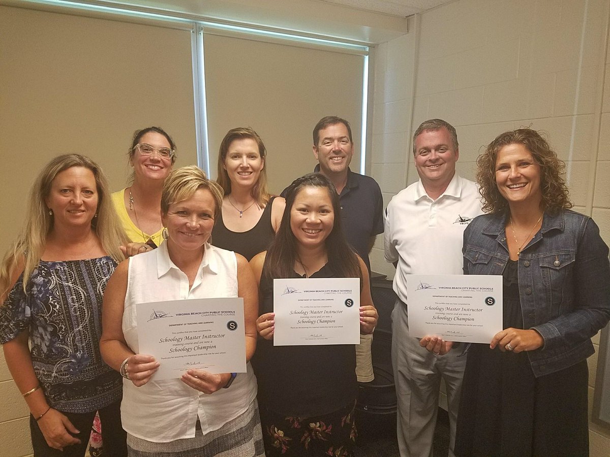 WhawleyITS's tweet photo. We enjoyed our @Schoology Champions training this AM #VBPROVIDENCEPRIDE https://t.co/oA7HBKwHGN