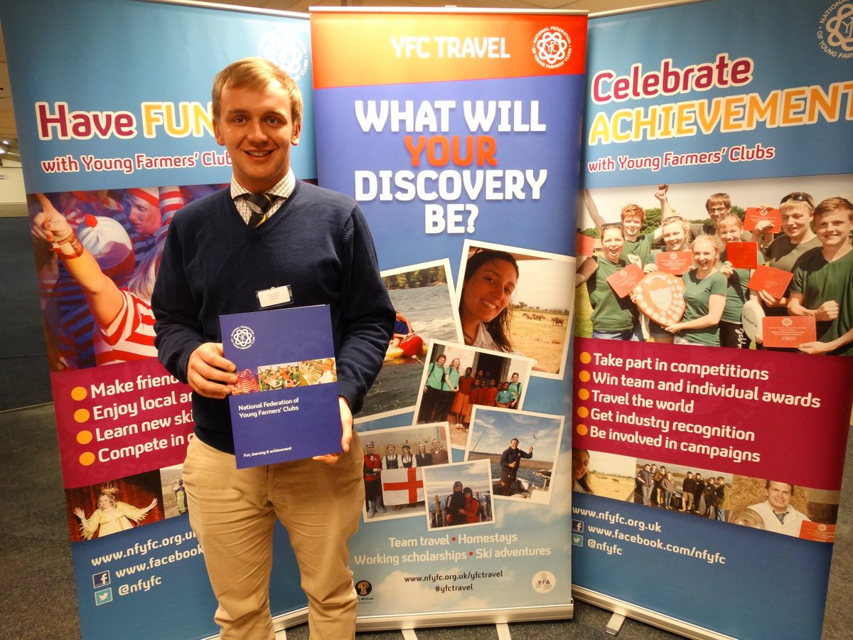 NFYFC's tweet photo. We're bidding bon voyage to Ella Conde from @SFYFC and Edward Calcott (pictured) from @LeicsYFC who are leaving for Germany today with #YFCTravel - have an amazing adventure! #TrueYFC #yfcforlife https://t.co/IEKy4yGXAU