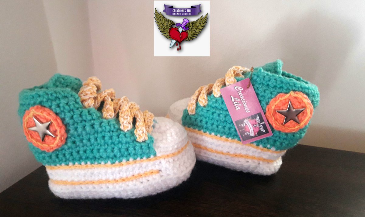 zapatillas converse crochet bebe