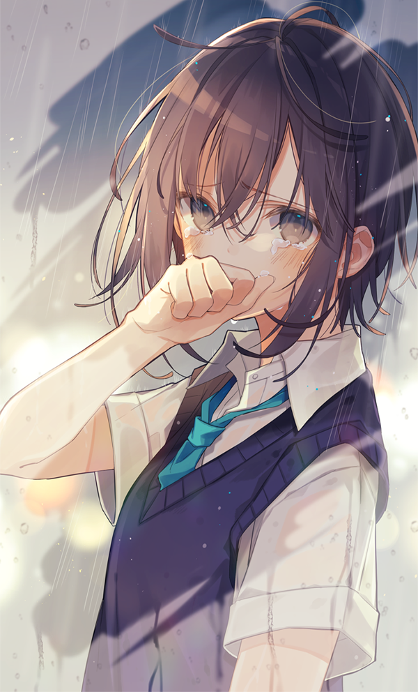 ট ইট র おしおしお のこし2巻発売中 雨の止まない街 君と目が合う