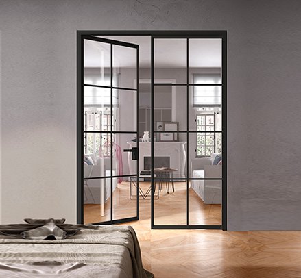 Industrial style and art deco flair meets contemporary door design - our Quadra Corridoio - manufactured by @albedmilan - is featured in this month's <a href="/archetechmag/">Archetech</a> newsletter. Read more here: archetech.org.uk/industrial-sty…  #artdeco  #industrial  #interiordesign