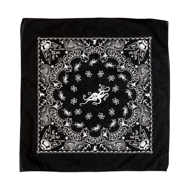EarthQuakerDev's tweet photo. How many #eqd Easter eggs can you spot in our #OctoSkull bandana? Check it out: https://t.co/woUh36iiZy #eqdmerch #bandana https://t.co/bhqDXvfxj2