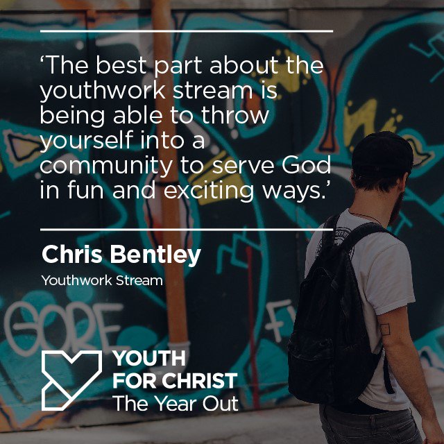We have over 70 Youth for Christ centres throughout the county who are deliberate in sharing Jesus with young people in schools, communities and youth groups.
If you are passionate about growing &amp; sharing your faith, check this out and join in the fun! :) yfc.co.uk/theyearout
