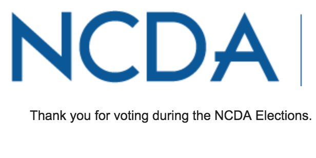 CBelser_PSC's tweet photo. NCDA Members, check your emails for voting ballots, candidate information, and proposed bylaws changes. #NCDAPhoenix @NCDA #CareerDevelopment https://t.co/glsH16PX2T