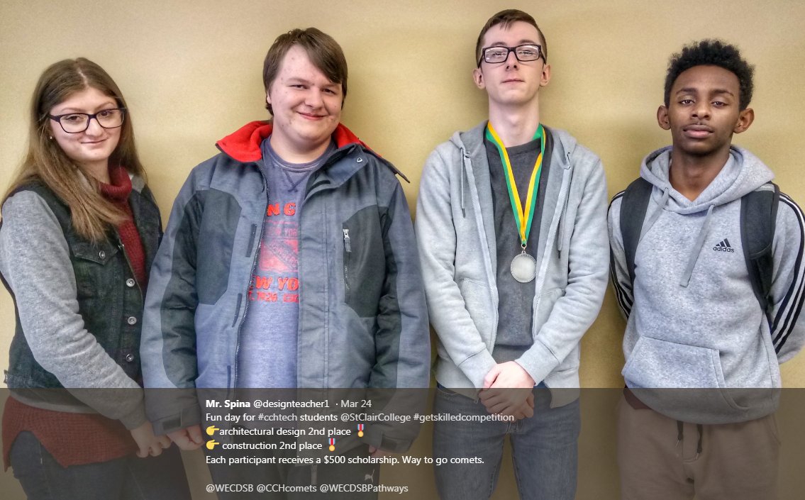 designteacher1's tweet image. 2017/18 was another successful year at #designcentral
Thank you for making it special.
#weAREcch #designclassrocks #cchtech #wecdsb #techED #technologicalstudies 
@CCHcomets @WECDSB @WECDSBPathways @skillsontario @PEO_HQ @StClairCollege @WEtechAlliance