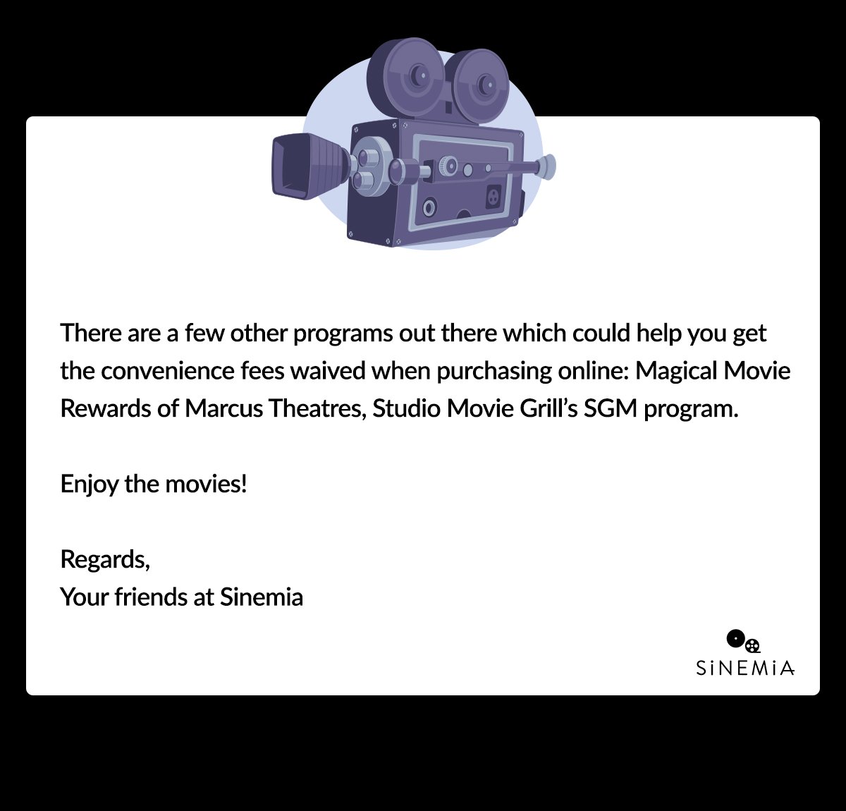 Sinemia On Twitter Save On Convenience Fees With These - 
