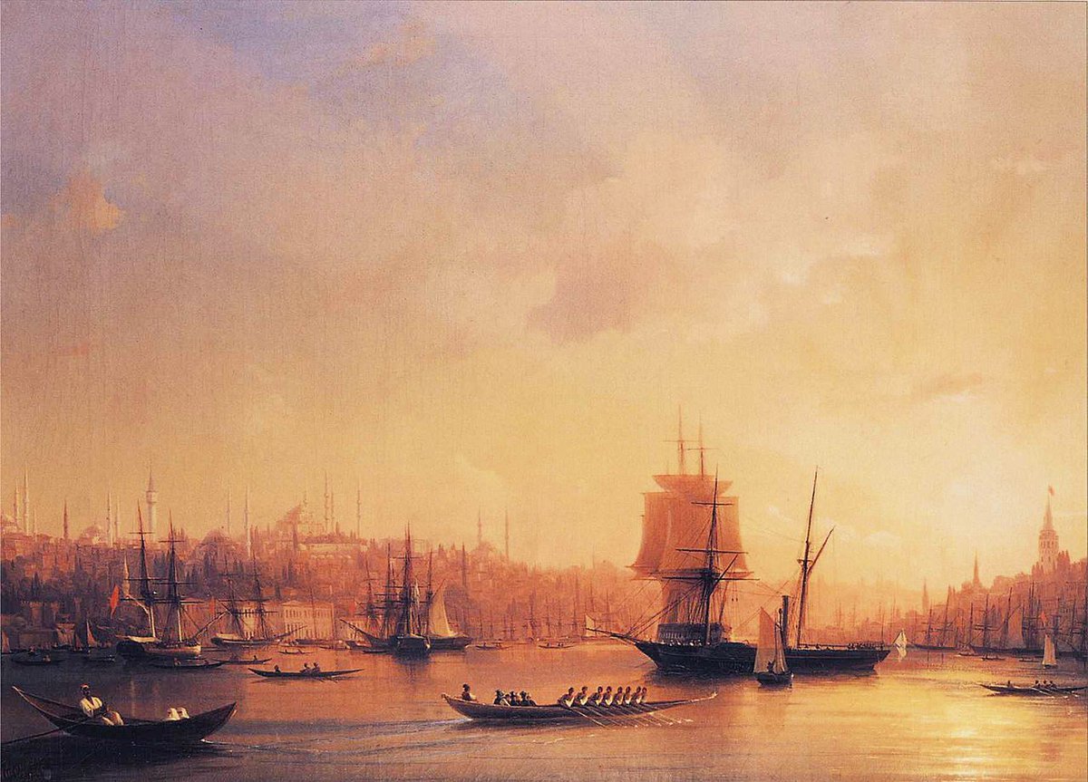 There are not enough Aivazovsky paintings in the world to counter "open Supreme Court seat" twitter craziness, but here is my drop in the ocean..."Dusk on the Golden Horn"