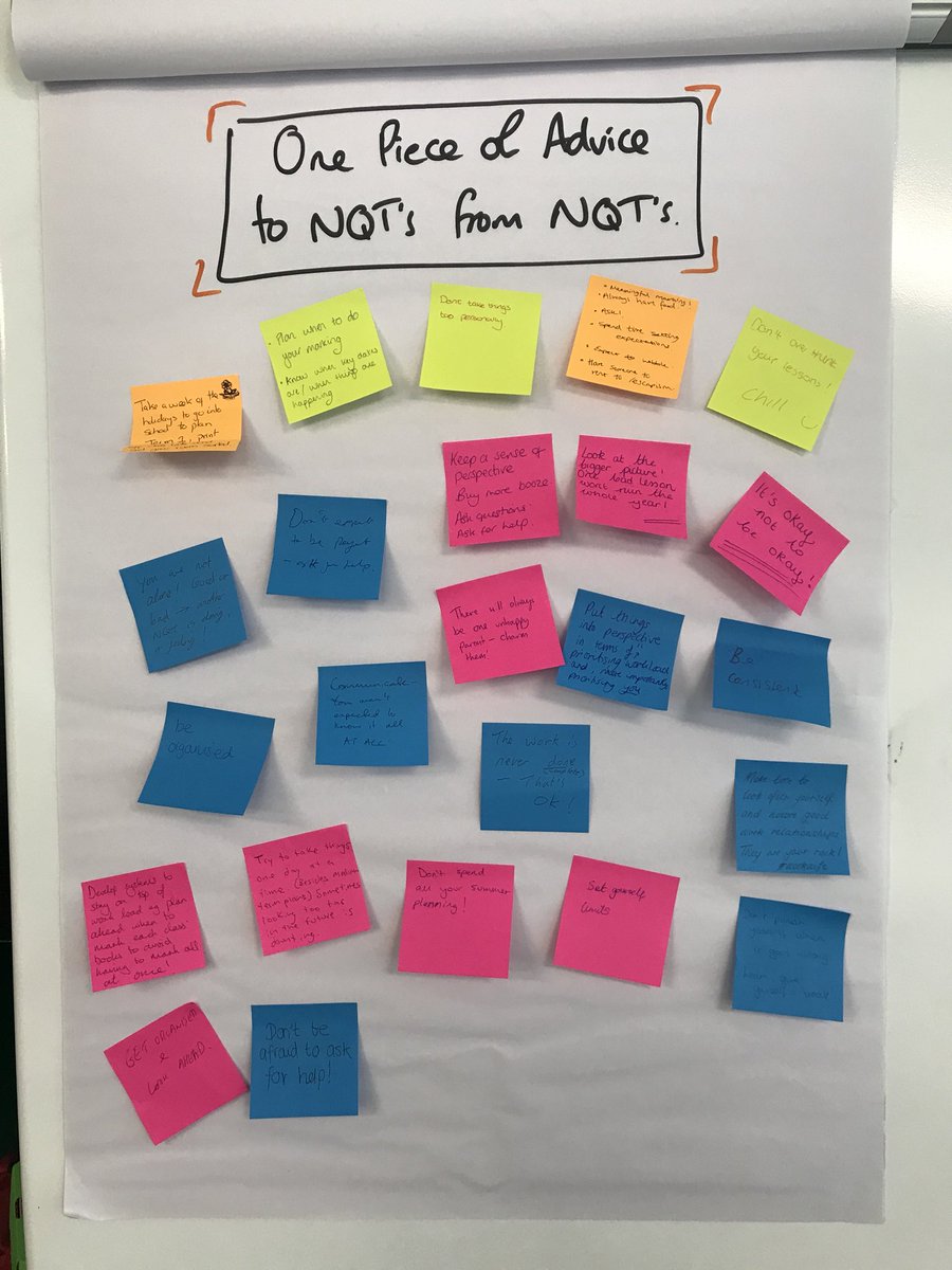 NWFED NQT’s advice for next years NQT’s!  #priceless