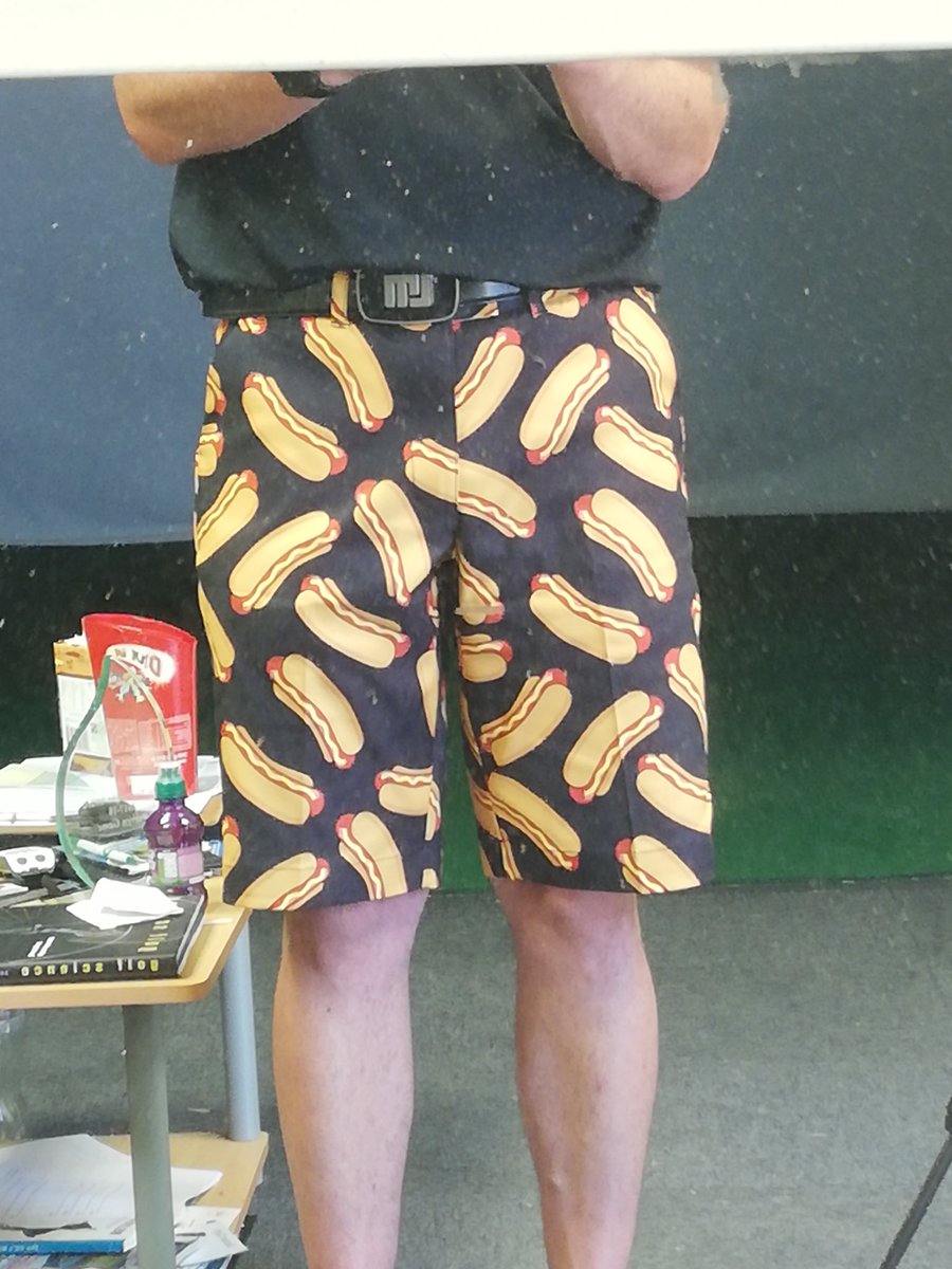 And the winning shorts design picked by the children. And to their enjoyment more than mine <a href="/TSand13/">Tracy Sanderson</a> @LoudmouthGolf