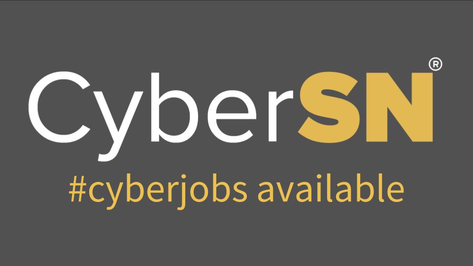 CyberSN_Jobs's tweet photo. Check out all of our open jobs here: https://t.co/p9HUXLybPQ https://t.co/yi4YzbQO0x