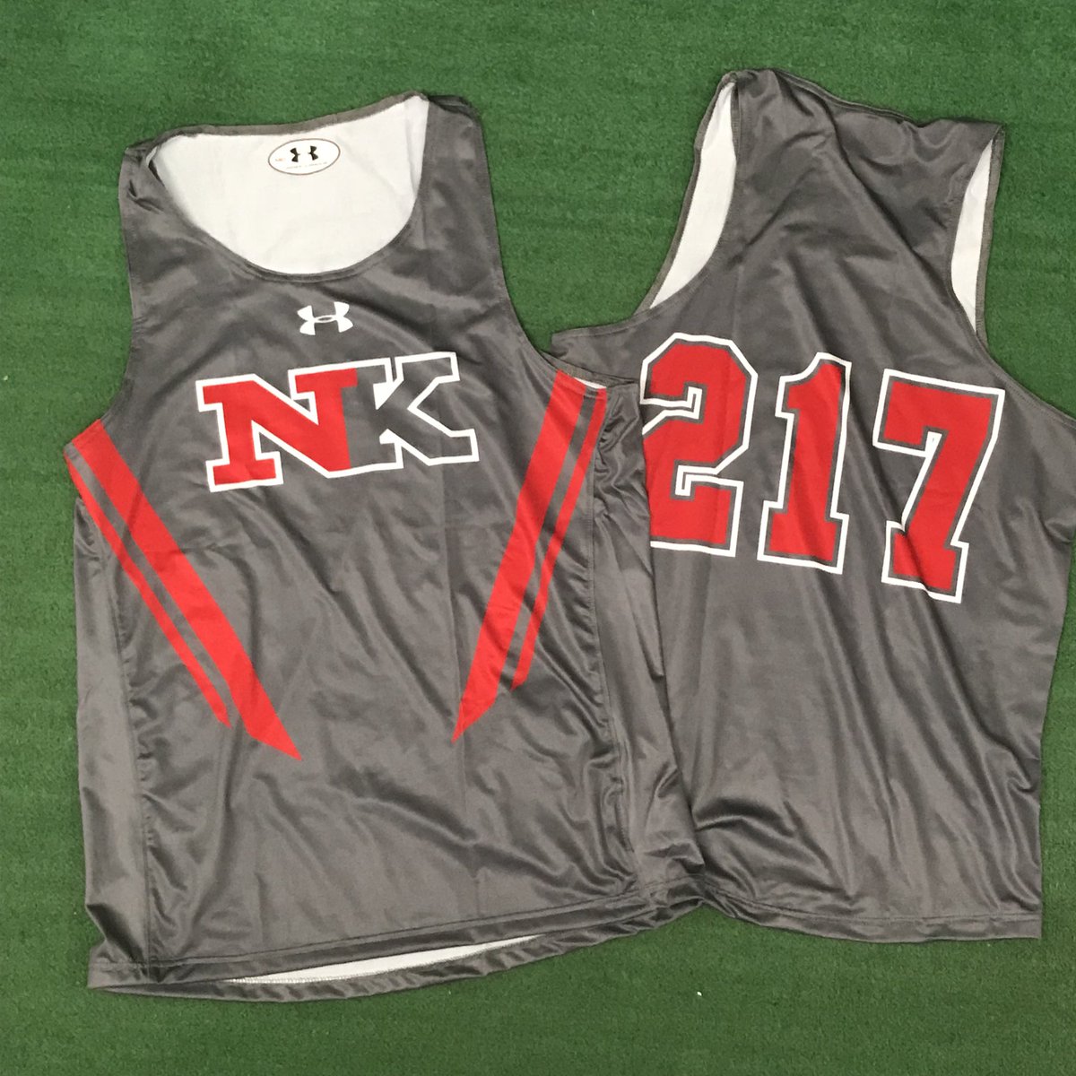 Custom sublimated @UnderArmour track/cross country uniforms for @nkrangers #TeamASG #TeamUniforms #UnderArmour
