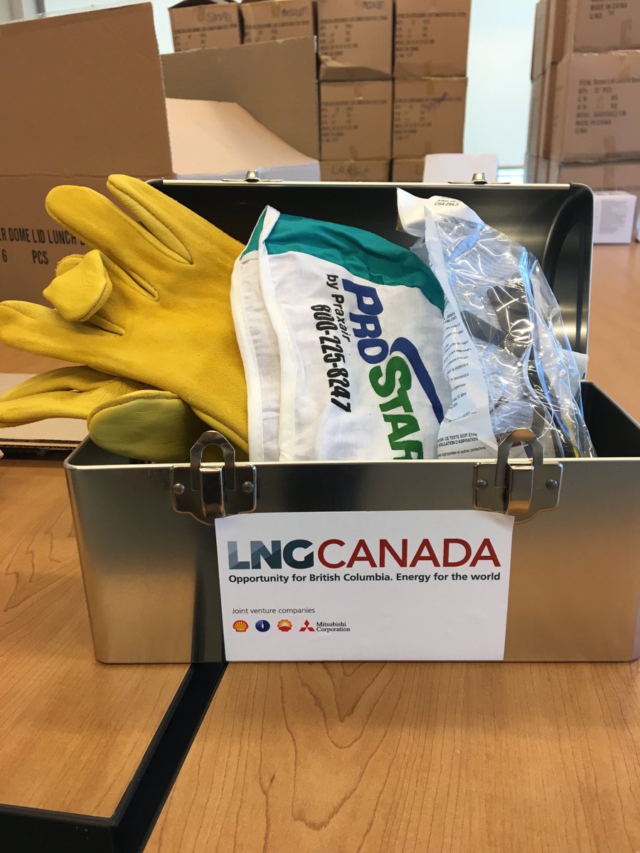 Check out the awesome LNG Canada #MOMCamp18 swag! LNG Sparks Our Future #LNG4Canada #NewWelderNation