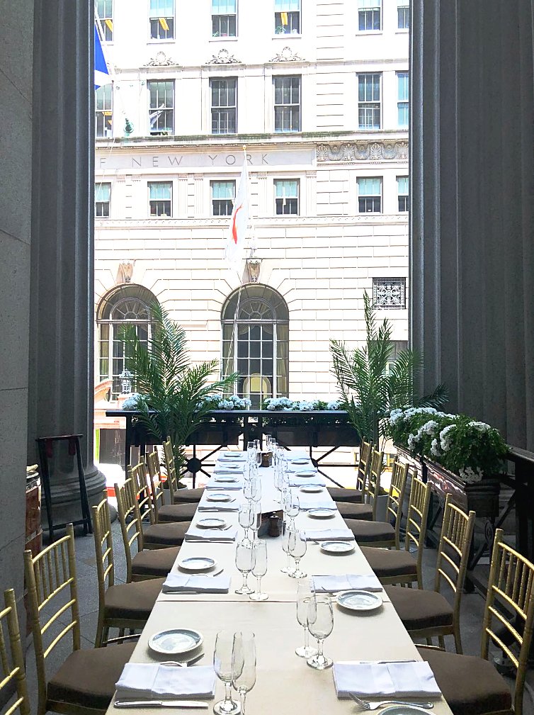 Looking for an intimate space to throw a dinner party. The terrace at Club 55 is the perfect place for you.