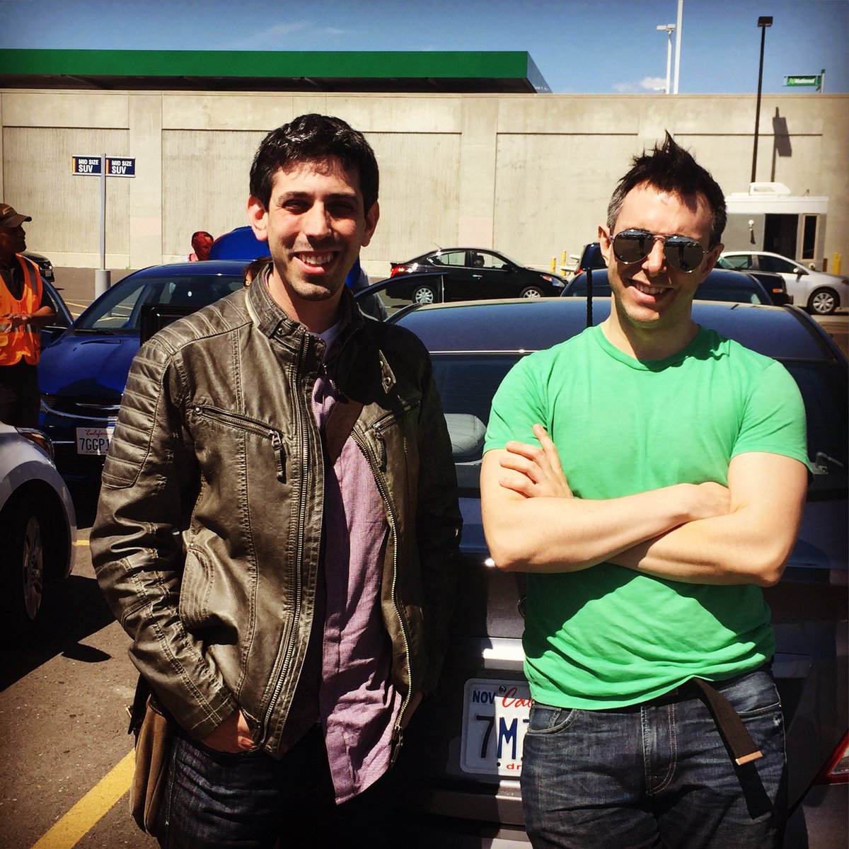 #tbt to that time Zac Springer and I were in LA for our very first web festival. #hollyweb18 ! So much since then. Matthew’s getting married next week and Zac just got engaged! And Zac Springer has a beard now!