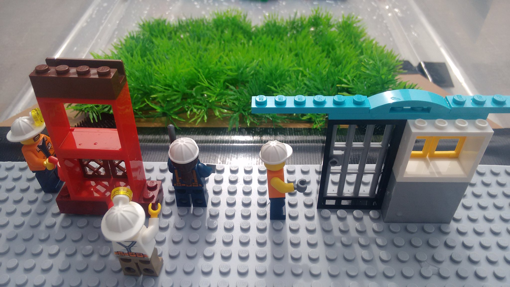 styrofoam lego blocks