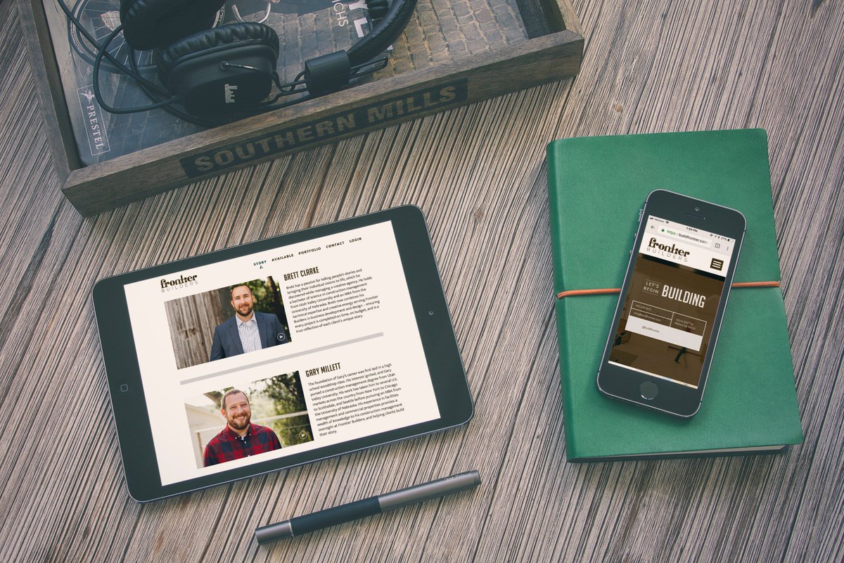 DayCloudStudios's tweet photo. Website design for @buildfrontier! There is never a dull moment working with their team, and we value our continued partnership in helping bring their clients' stories to life! #dcswork #daycloudstudios #design https://t.co/YzBuyZ4xan