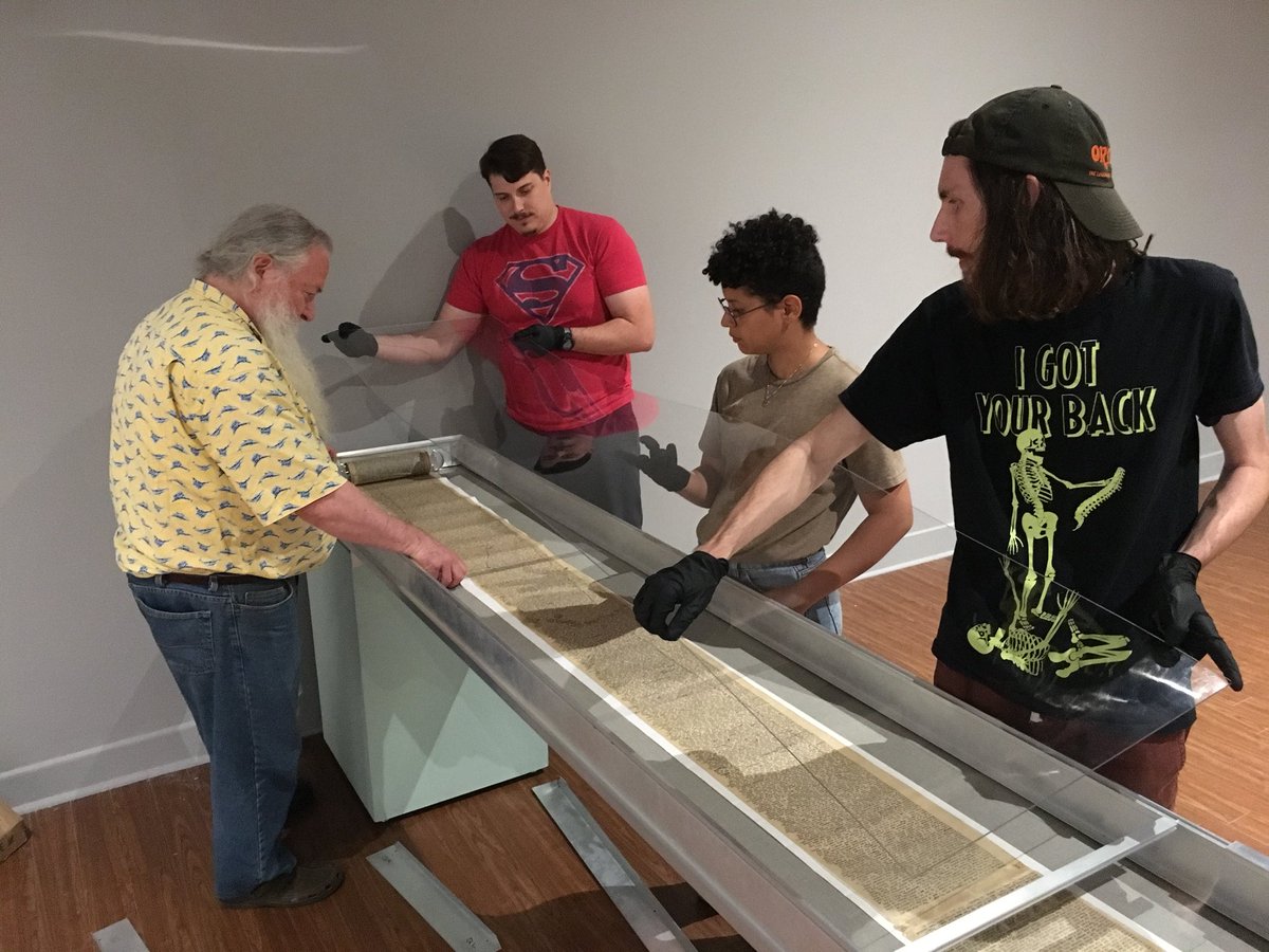 FSWCollege's tweet image. Faculty and students are working together this week to prepare “Jack Kerouac &amp;amp; Ed Ruscha: On the Road” opening Friday night at 6 pm in the Bob Rauschenberg Gallery at FSW with a public reception and musical performances featuring Kerouac collaborator David Amram.  #ArtsFSW