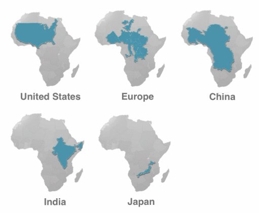 simongerman600's tweet image. #Africa is huge. Source: buff.ly/2N0hdHr