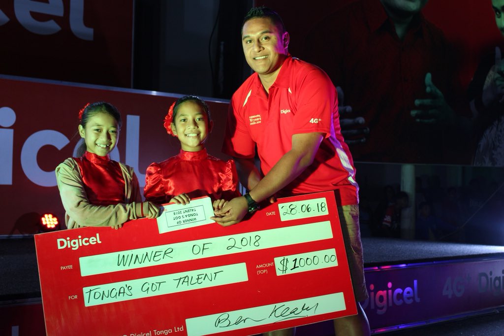 DigicelTO's tweet image. Digicel’s Tonga Got Talent sponsored by Digicel was held at Digicel Square laSt night 28th July from 7pm to late.  Winners for this year was Lesina &amp;amp; Kehau Piena eith their Hawaiian Hula.

#DigicelTonga #TongasGotTalent2018 #YourDataNetwork