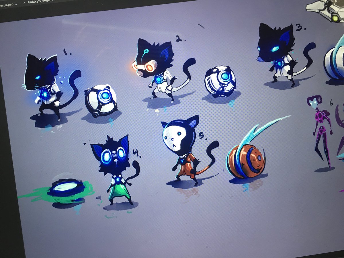 TrentKaniuga's tweet photo. Concepts for one of my cancelled indie games from last year.  I know what you’re thinking... too little too late. https://t.co/UhfNlOkFpq
