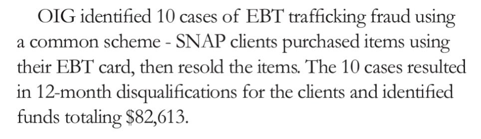 NtfbVoice's tweet image. We don&apos;t like #SNAPfraud. It falsely accuses millions of recipients. But how common is it? #ItsRare    This quarterly OIG report shows 10 cases of client fraud, out of 149,991 households in the RGV. The total fraud equals less than 0.2% of funds distributed. #TallTaleThursday