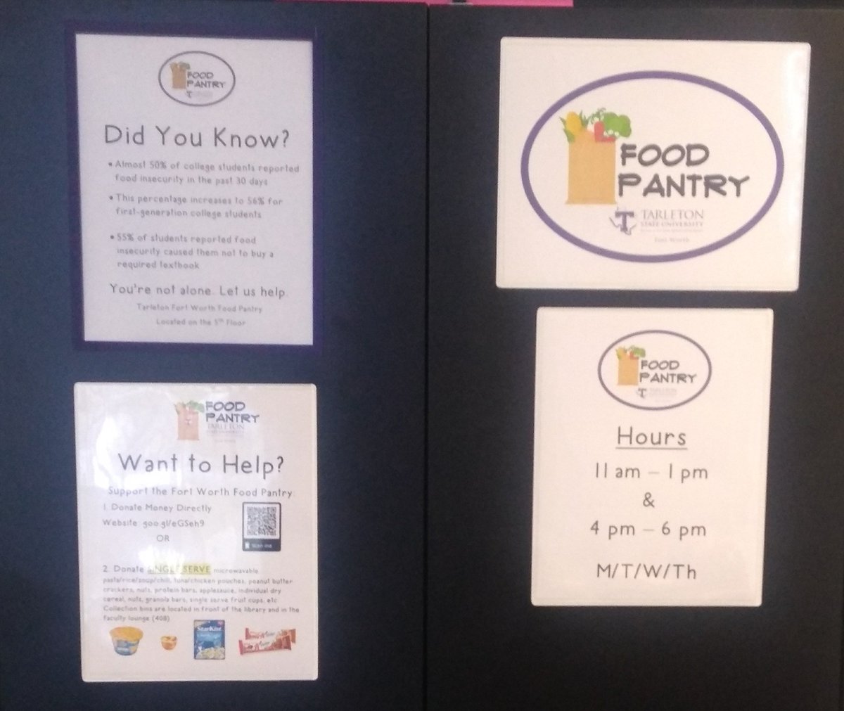 Angela_C_White's tweet photo. @TarletonFW supports the @TAFoodBank #CarefreeSummer program to help school age children experiencing hunger. TSU also helps college students who experience food insecurity by offering a food pantry. #TarletonCares https://t.co/JTWgnS687l