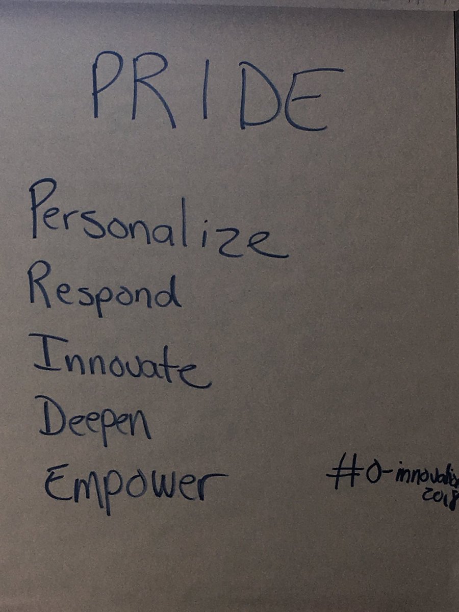 AnnDealy2's tweet photo. Conceptualizing innovation with awesome Ossining colleagues #ORetreat2018 https://t.co/KKprRKp6e1