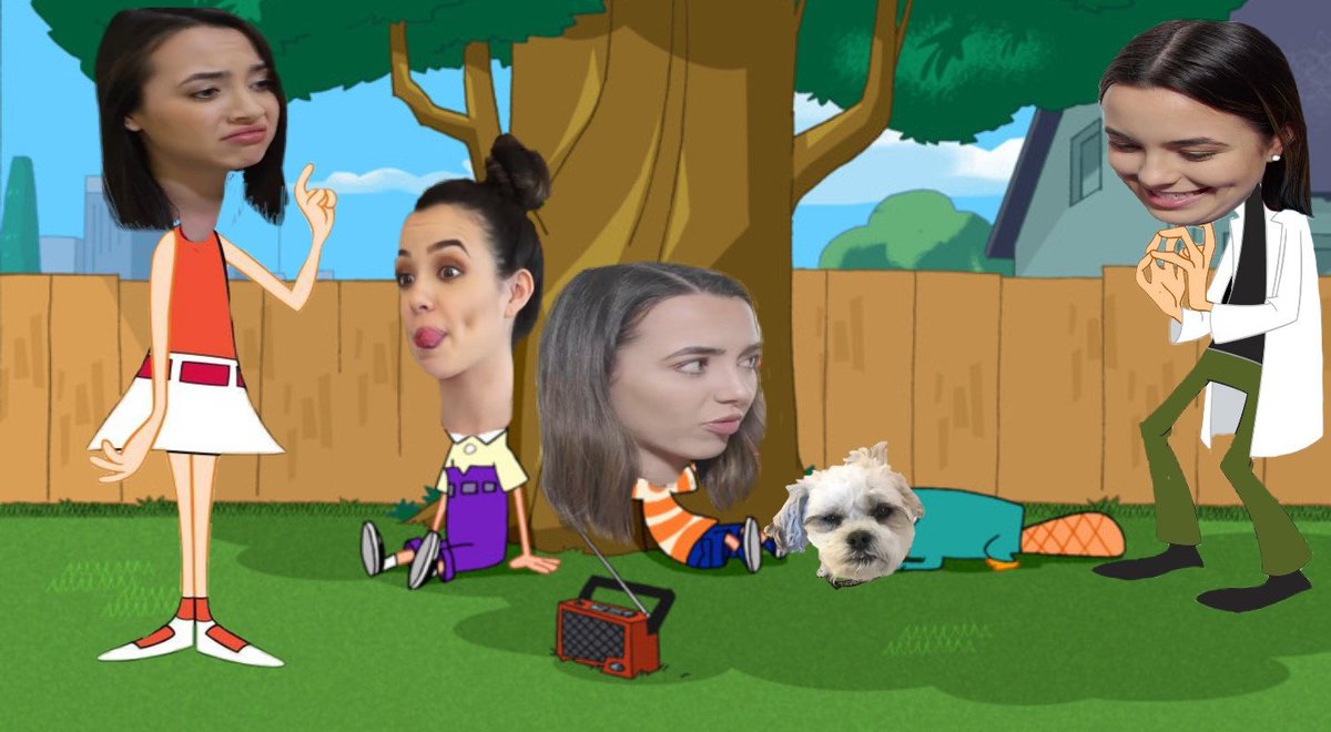 winkyMerrell's tweet photo. This is how you photoshop people jk 😂😂 
I spent 3 hours on this and it's not even that good lol but hope you like it

#TeenChoice for #ChoiceFemaleWebstar are @MerrellTwins https://t.co/p30qSC8NHA