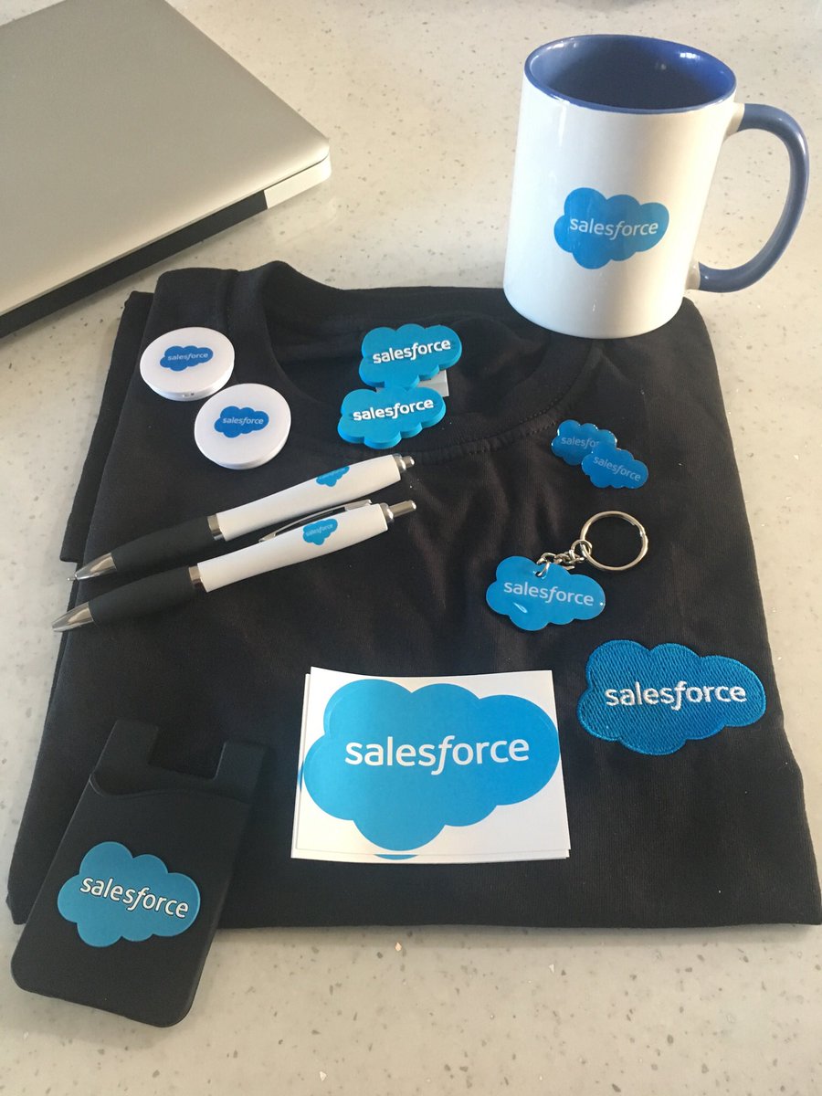 Thanks @salesforce finally got some #SalesforceSwag  !!#blazeatrailcontest #salesforce
