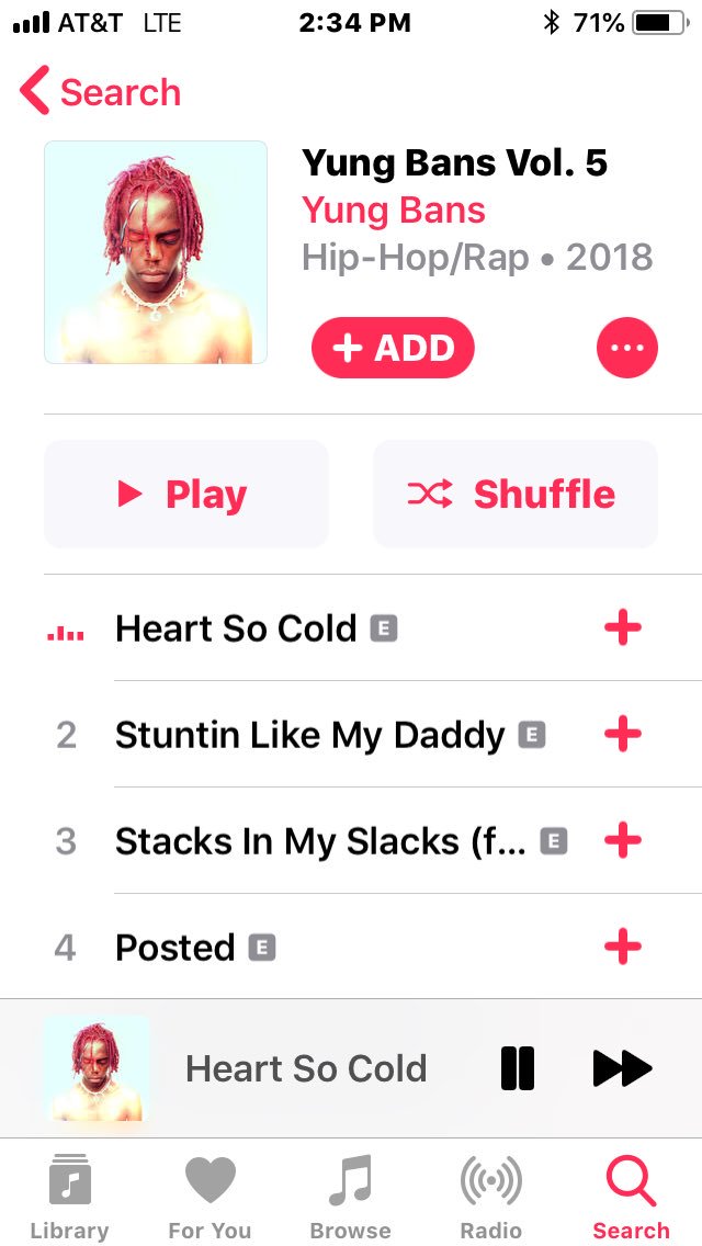 blklkp's tweet photo. .#NP #AppleMusic #PrideMonth #HeartSoCold #YungBansVol5 #StuntinLikeMyDaddy #StacksInMySlacks #YungBans #MyOG #Posted #NewMusic #RT #Share @Lauderdale11 @paganlove1989 @2hotstevescott @TheEmilJay https://t.co/A9BTVb5zEe