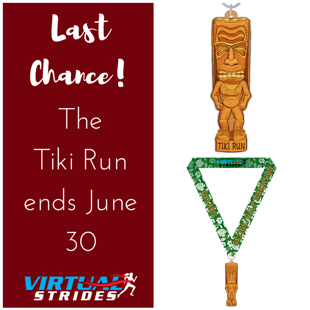 VirtualStrides's tweet image. Don't miss the final few days to add this beautiful medal to your collection!

Get it here: virtualstrides.com/product/tiki-r… 

#VirtualStrides #virtualrun #runnerbling #medal #lastchange #furtherfasterforever #gettheworldrunning #HealthyLifestyle #runningday #RunningCommunity #runhappy