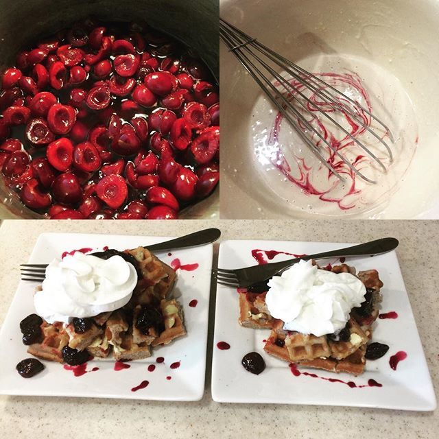 NFSN2014's tweet image. Mixed cherries and waffles. #diycooking #breakfast #cherries #waffles ift.tt/2N7kogr