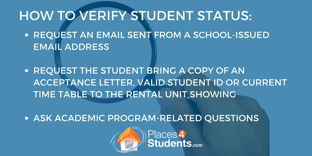 Places4Students's tweet image. Student verification methods for landlords - ow.ly/FZvM30kHWA4 #studenthousing #studentverification