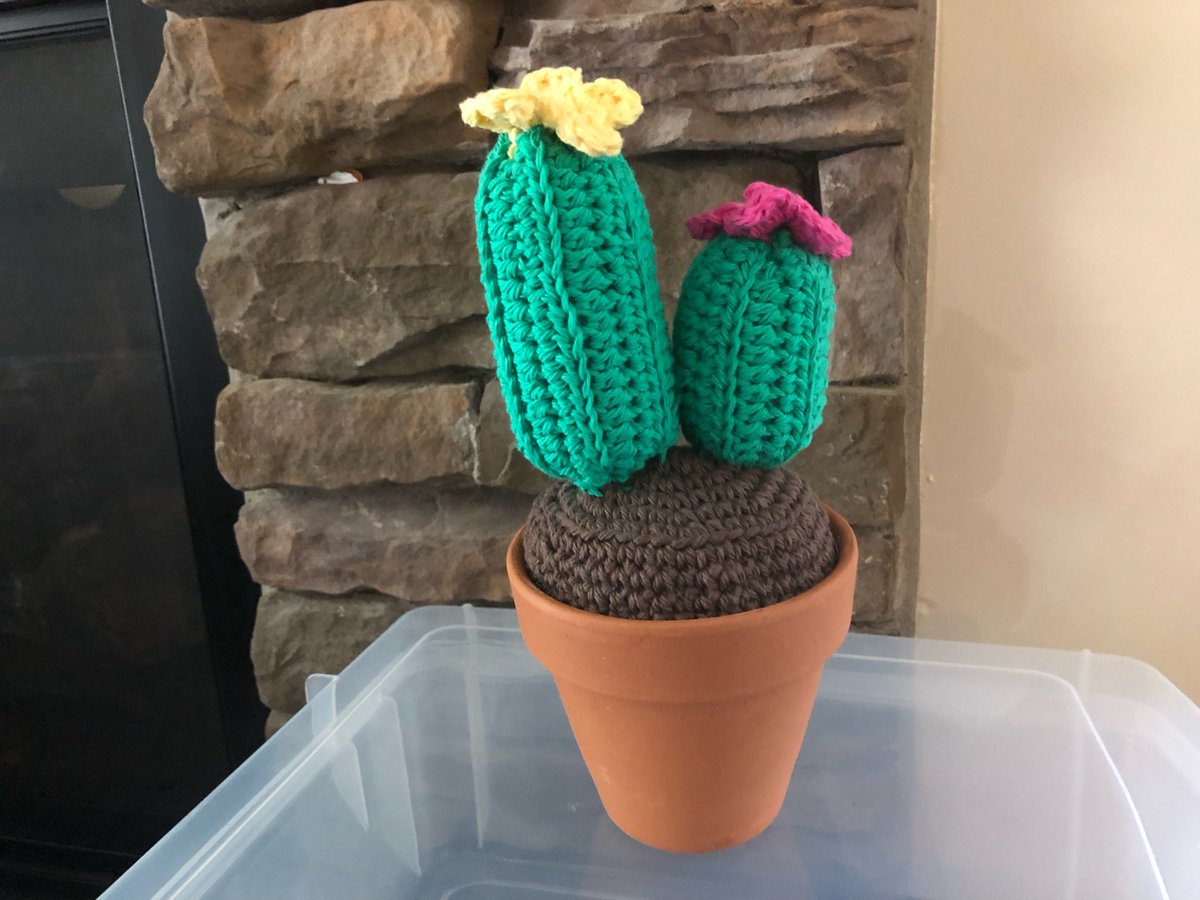 Excited to share this popular listing in  my #etsy shop: Crochet Cactus Plant etsy.me/2yTLQv4 #vintage #collectibles #cactus #cacti #amigurumi #flower #desertplant #cactuscrochet #cactusamigurumi