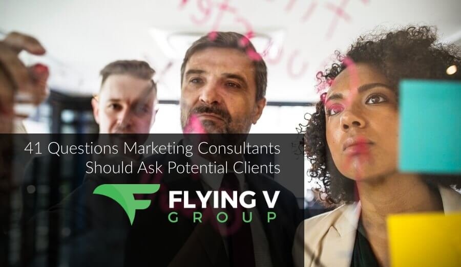 flyingvgroup's tweet image. From one of our partners @robbfahrion:

41 Questions Marketing Consultants Should Ask Potential Clients. An in-depth discovery provides immense value and understanding.

#digitalmarketing #marketing #business 

Read it here - &amp;gt; buff.ly/2Mv730c