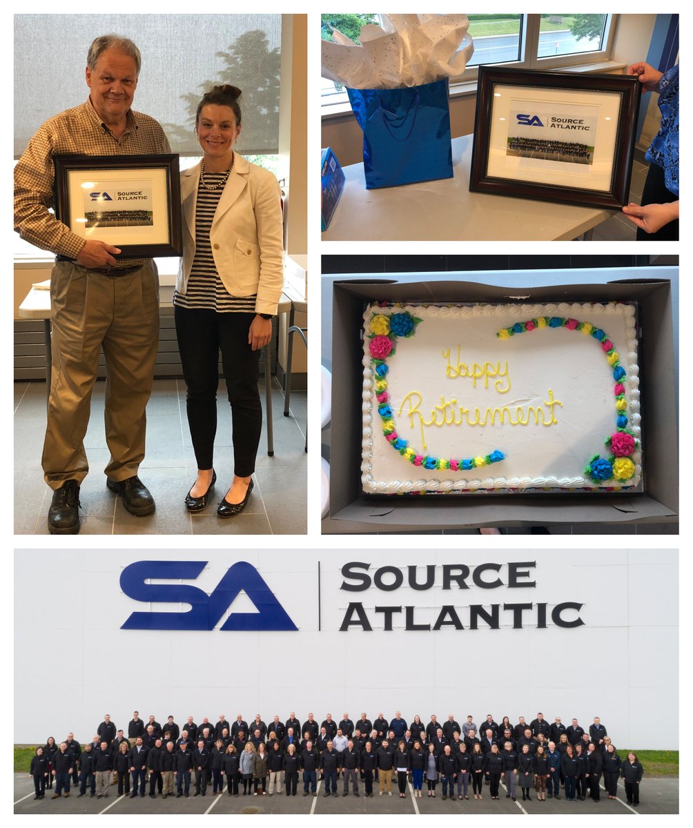 SourceAtlantic's tweet image. Mixed emotions today as we gathered together at head office to celebrate the retirement of branch manager, Rene Cloutier. Thank you for all that you have done, Source Atlantic wishes you the best! #SourceAtlantic #ThankYou #HappyRetirement