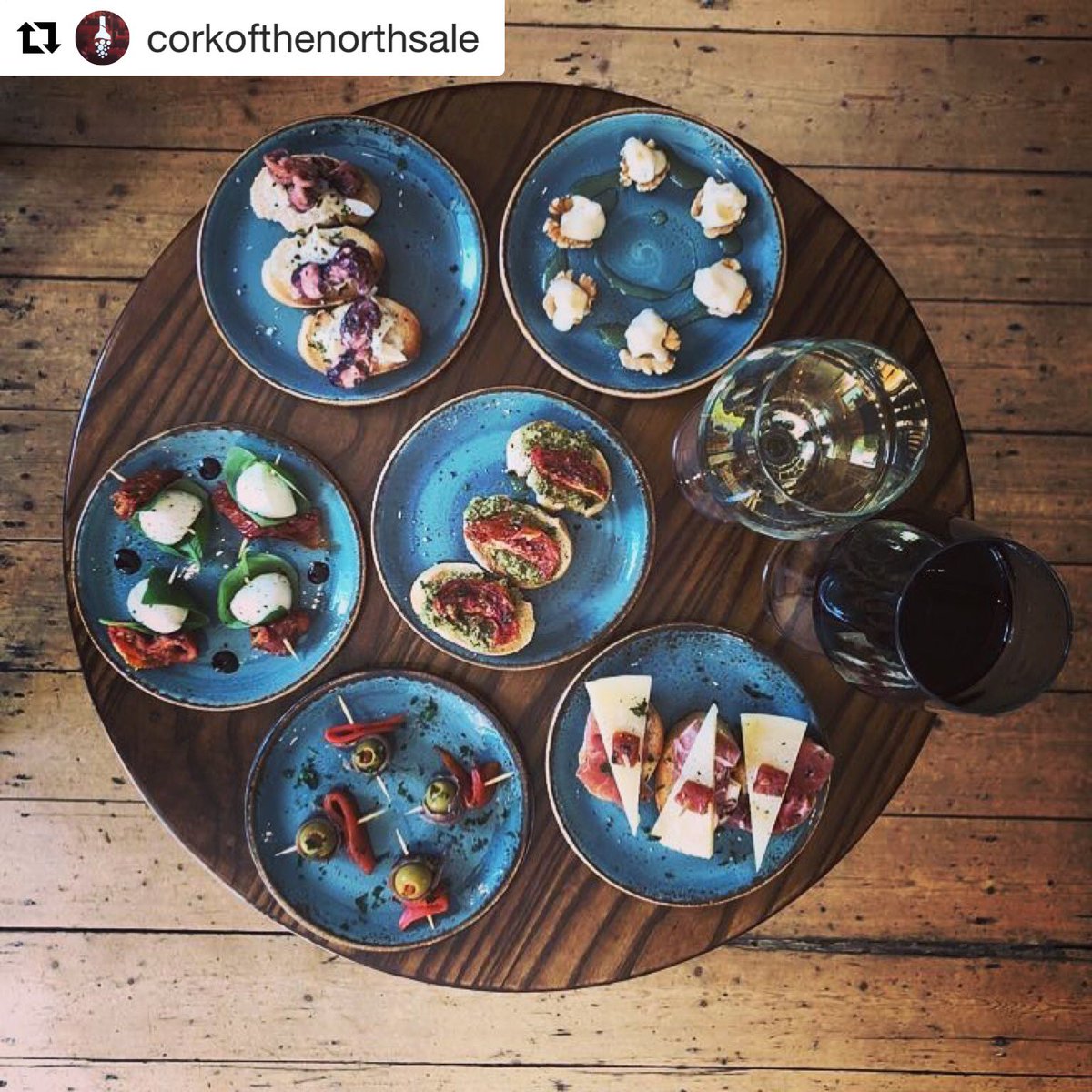 Sneak peak at some of the food we’ll be serving at <a href="/corkheatonmoor/">Cork of the North Heaton Moor</a> Small plates to compliment your wine 👌 But if you can’t wait, the new summer menu launches tonight at @corkofthenorthsale 

#Repost @corkofthenorthsale with <a href="/get_repost/">Repost</a>
・・・
It’s here! #summermenu #pinchos