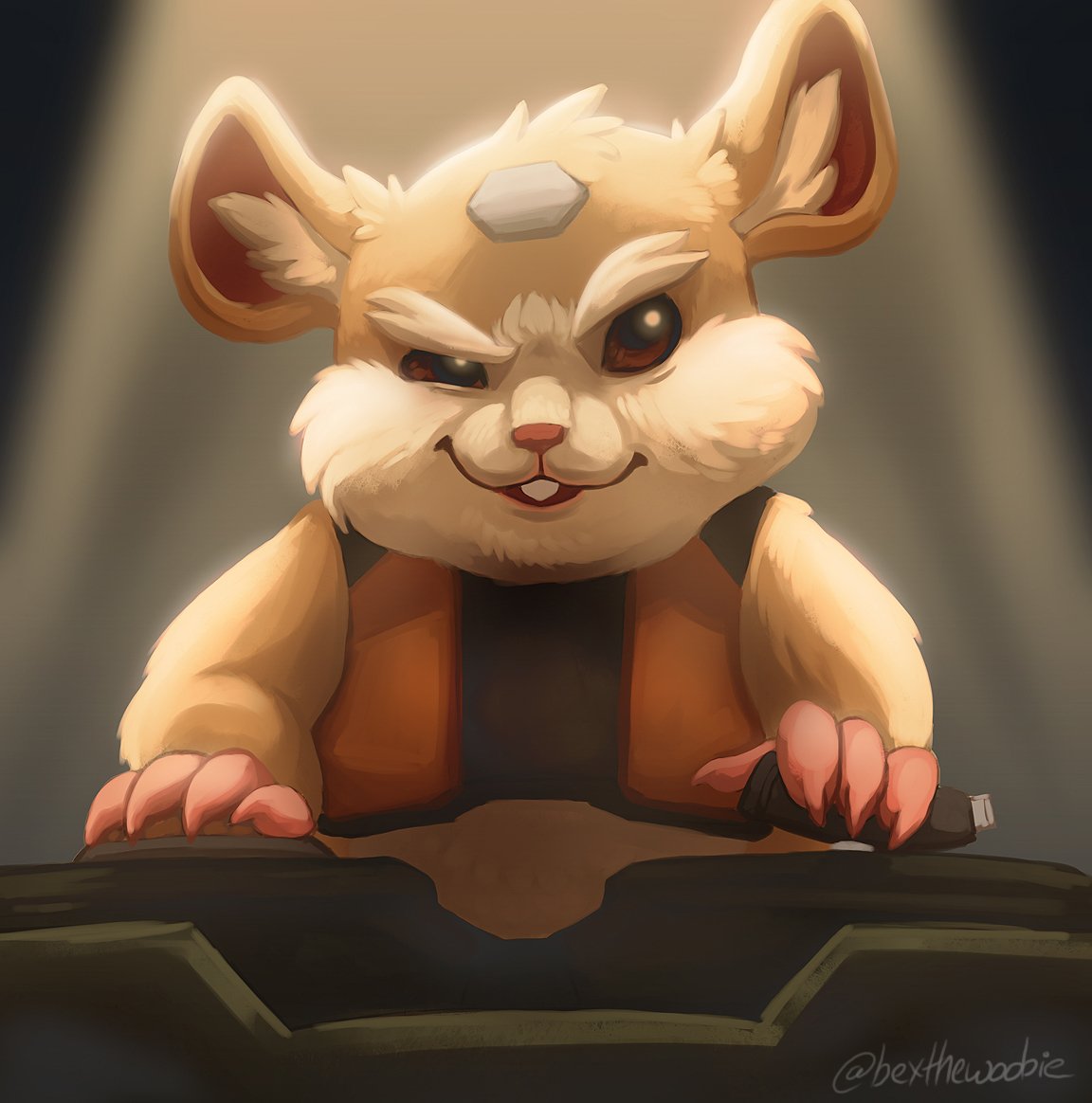 formbextron's tweet image. Look at this diabolical little dude. I love him 💛💛 @PlayOverwatch #overwatch #hammond