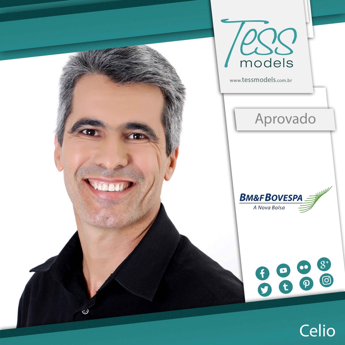 tessmodels_'s tweet photo. Nosso querido modelo Celio foi aprovado para Bovespa. Parabéns!😃😄
#AgênciaTessModels #TessModels #modelo #eventos #feira #blitz #modelos #figurante #job #promotores #modelosparafeira #moda #plussize #publicidade #fotografia #fashion #catalogos #revista https://t.co/IJlEaslOUx